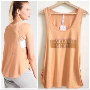 Free People Movement Graphic Low Side Tee